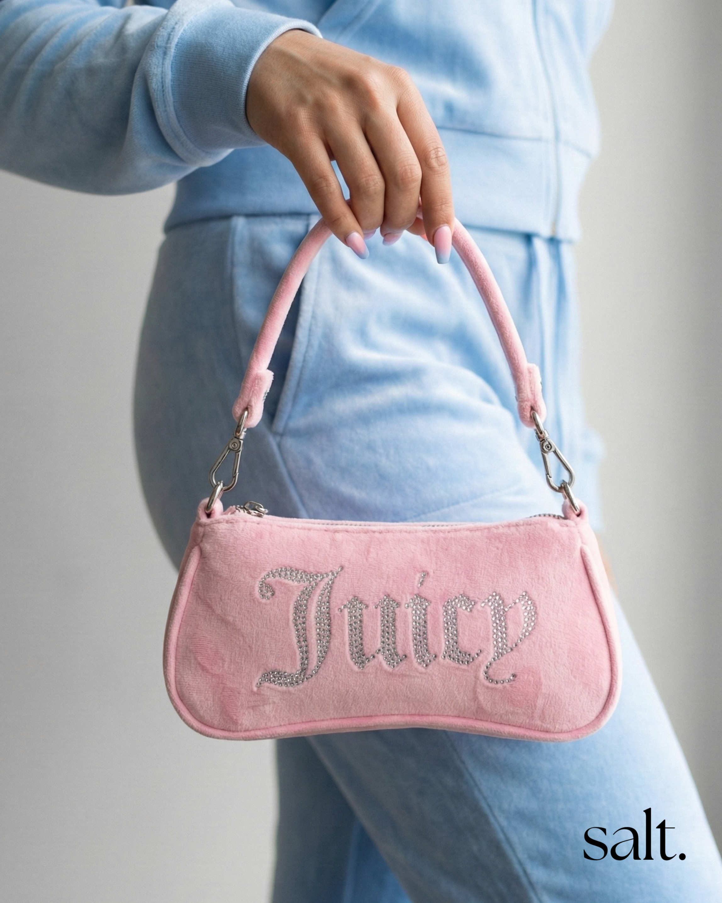 Велурена чанта Juicy Couture