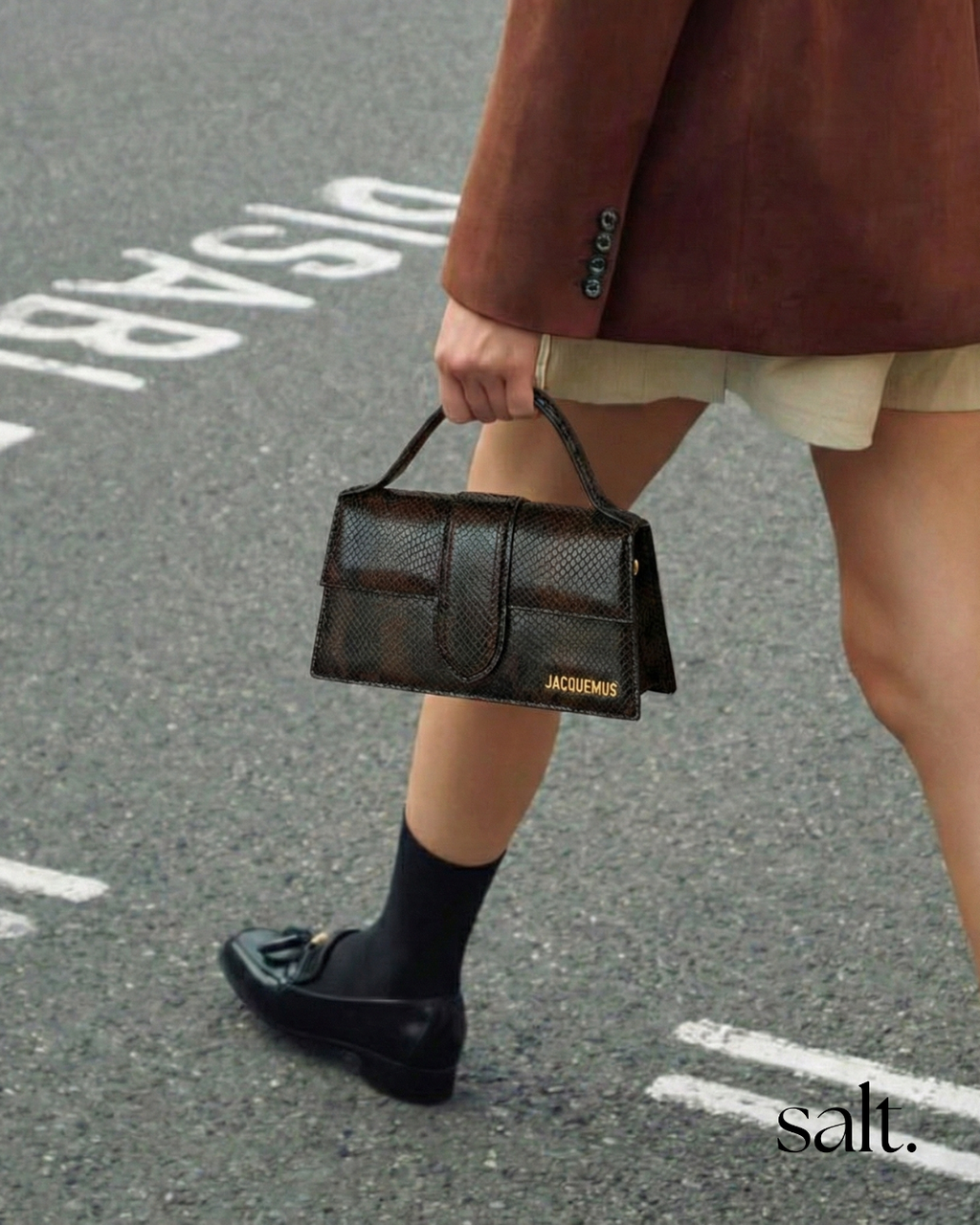 Кожена чанта Jacquemus Le Grand Bambino