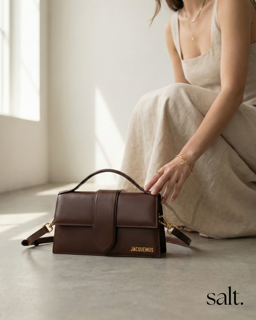 Кожена чанта Jacquemus Le Grand Bambino